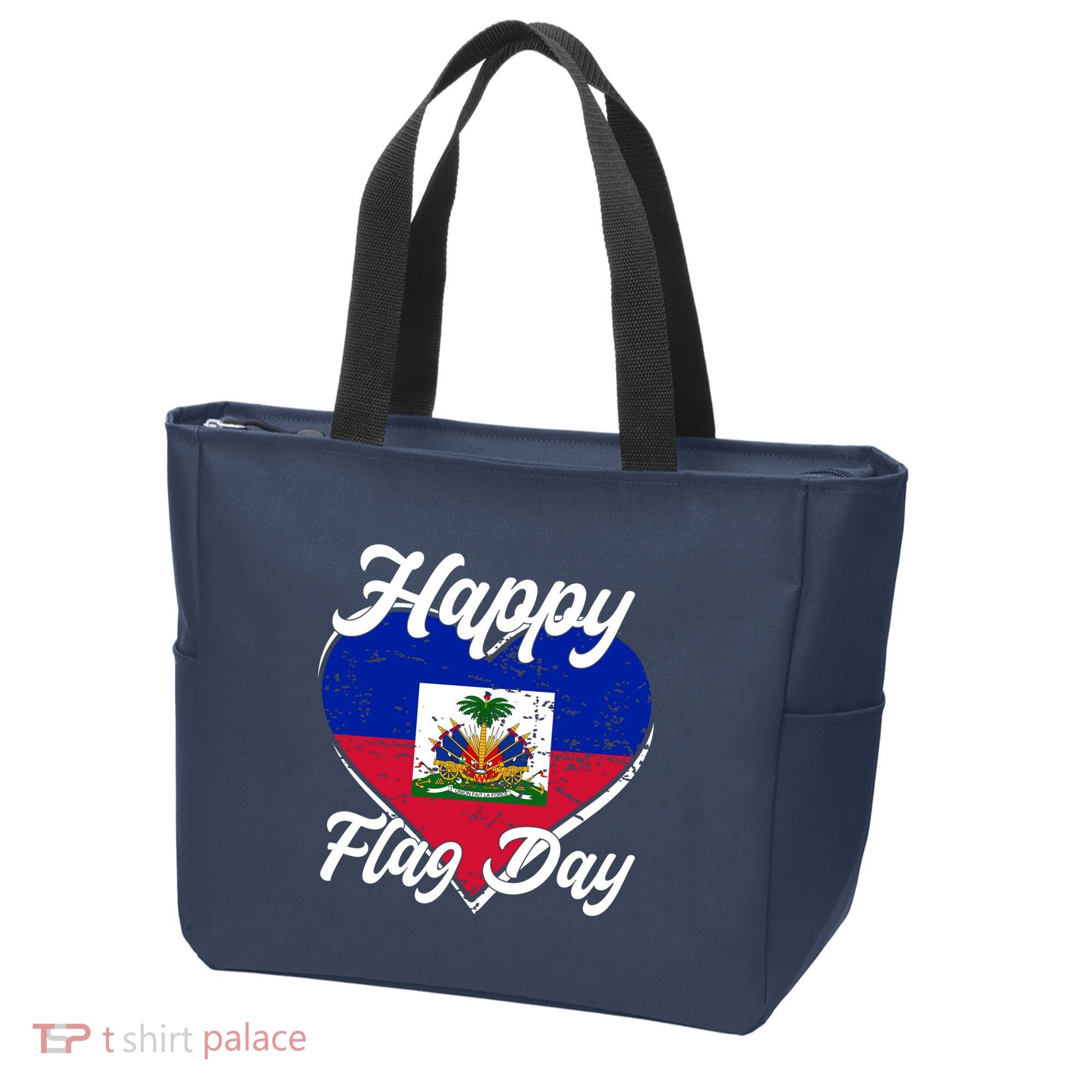Happy Flag Day 1804 Haiti Haitian Independence Tote Bag