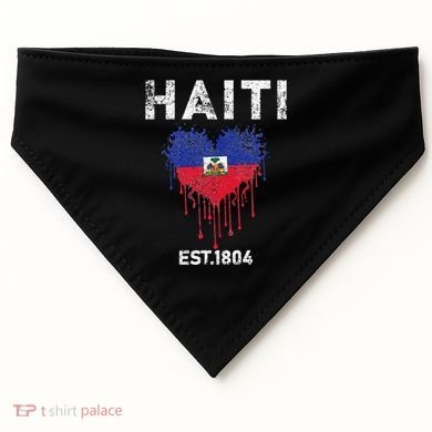 Haiti Flag Day Haitians Flag Pride USA-Made Doggie Bandana