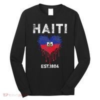 Haiti Flag Day Haitians Flag Pride Long Sleeve Shirt thumb 0
