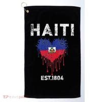 Haiti Flag Day Haitians Flag Pride Golf Towel thumb 0