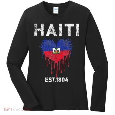 Haiti Flag Day Haitians Flag Pride Women's Long Sleeve Shirt