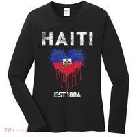 Haiti Flag Day Haitians Flag Pride Women's Long Sleeve Shirt thumb 0