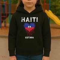 Haiti Flag Day Haitians Flag Pride Kids Hoodie thumb 3