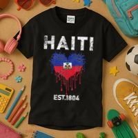 Haiti Flag Day Haitians Flag Pride Kids T-Shirt thumb 3