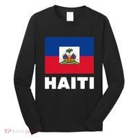 Haitian Flag Day Cool Haiti Flag Pride Long Sleeve Shirt thumb 0