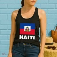 Haitian Flag Day Cool Haiti Flag Pride Women's Tank Top thumb 2