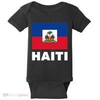 Haitian Flag Day Cool Haiti Flag Pride Baby Bodysuit thumb 0