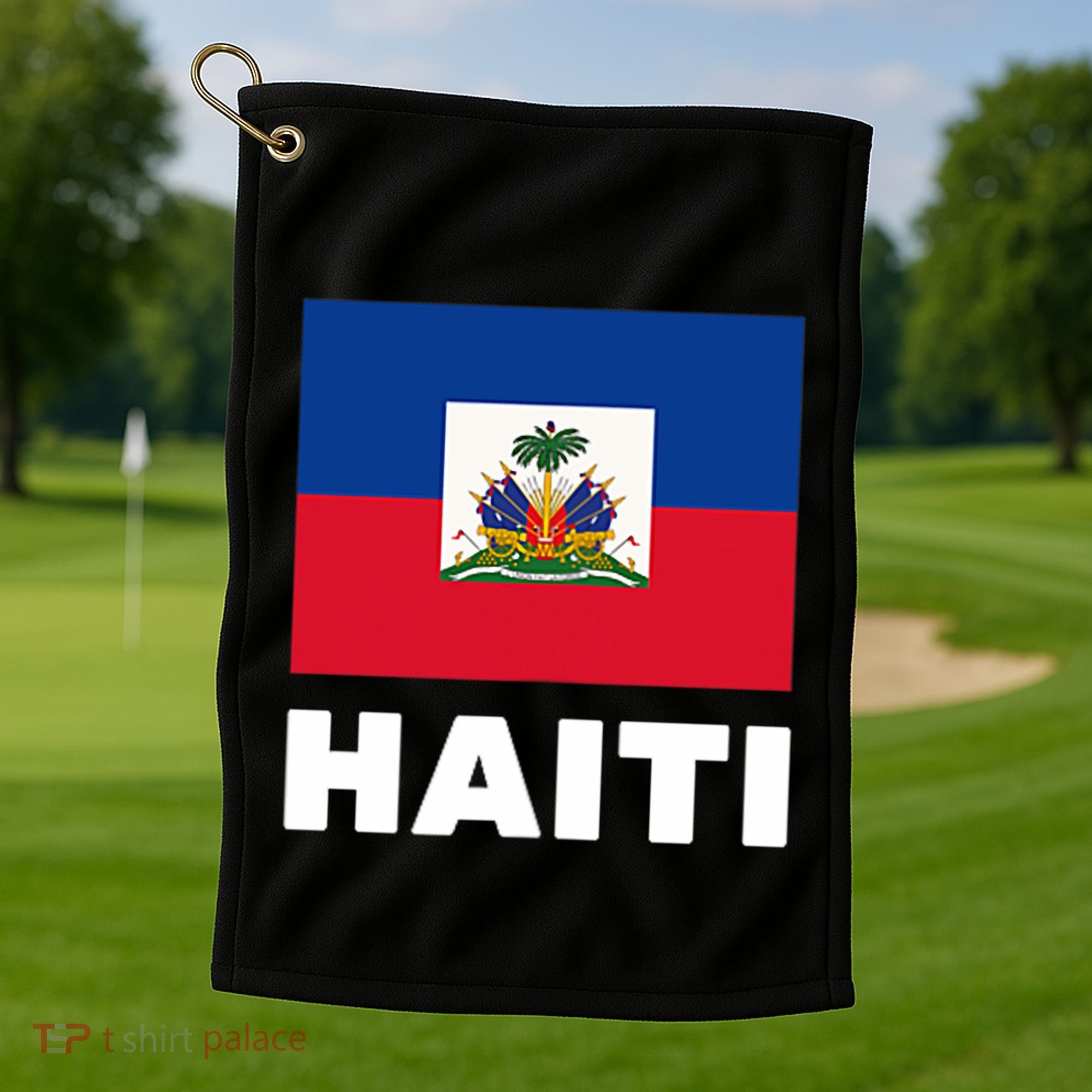 Haitian Flag Day Cool Haiti Flag Pride Golf Towel