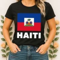 Haitian Flag Day Cool Haiti Flag Pride Women's T-Shirt thumb 2