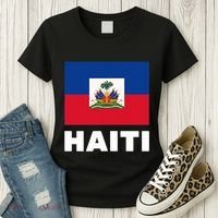 Haitian Flag Day Cool Haiti Flag Pride Women's T-Shirt thumb 3