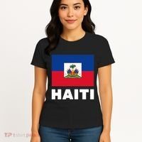 Haitian Flag Day Cool Haiti Flag Pride Women's T-Shirt thumb 4