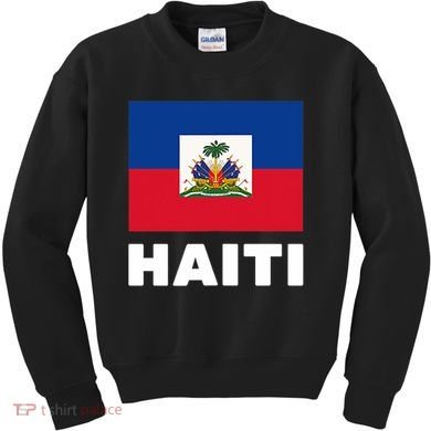 Haitian Flag Day Cool Haiti Flag Pride Kids Sweatshirt