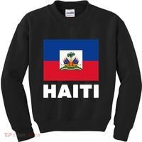Haitian Flag Day Cool Haiti Flag Pride Kids Sweatshirt thumb 0