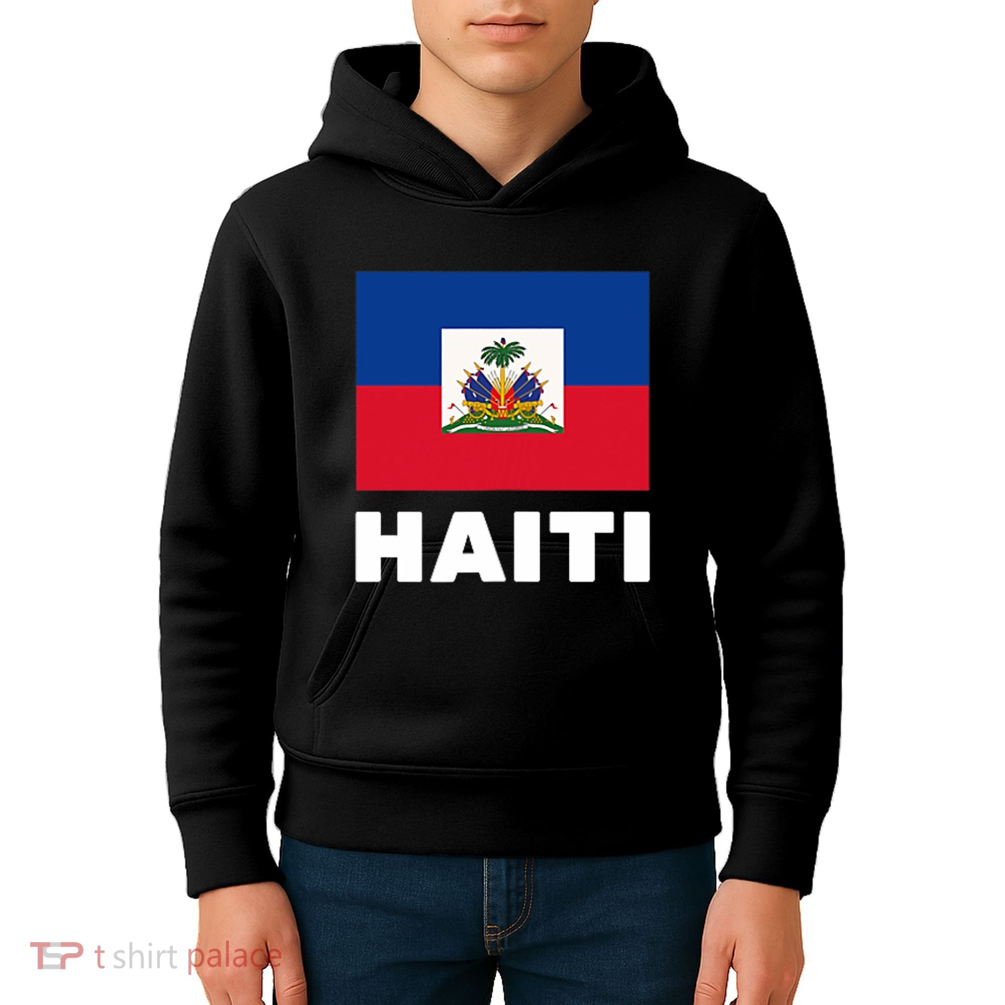 Haitian Flag Day Cool Haiti Flag Pride Kids Hoodie