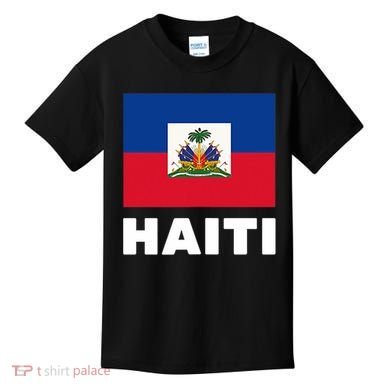 Haitian Flag Day Cool Haiti Flag Pride Kids T-Shirt