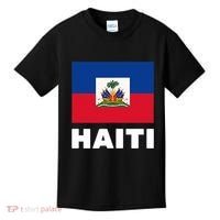 Haitian Flag Day Cool Haiti Flag Pride Kids T-Shirt thumb 0