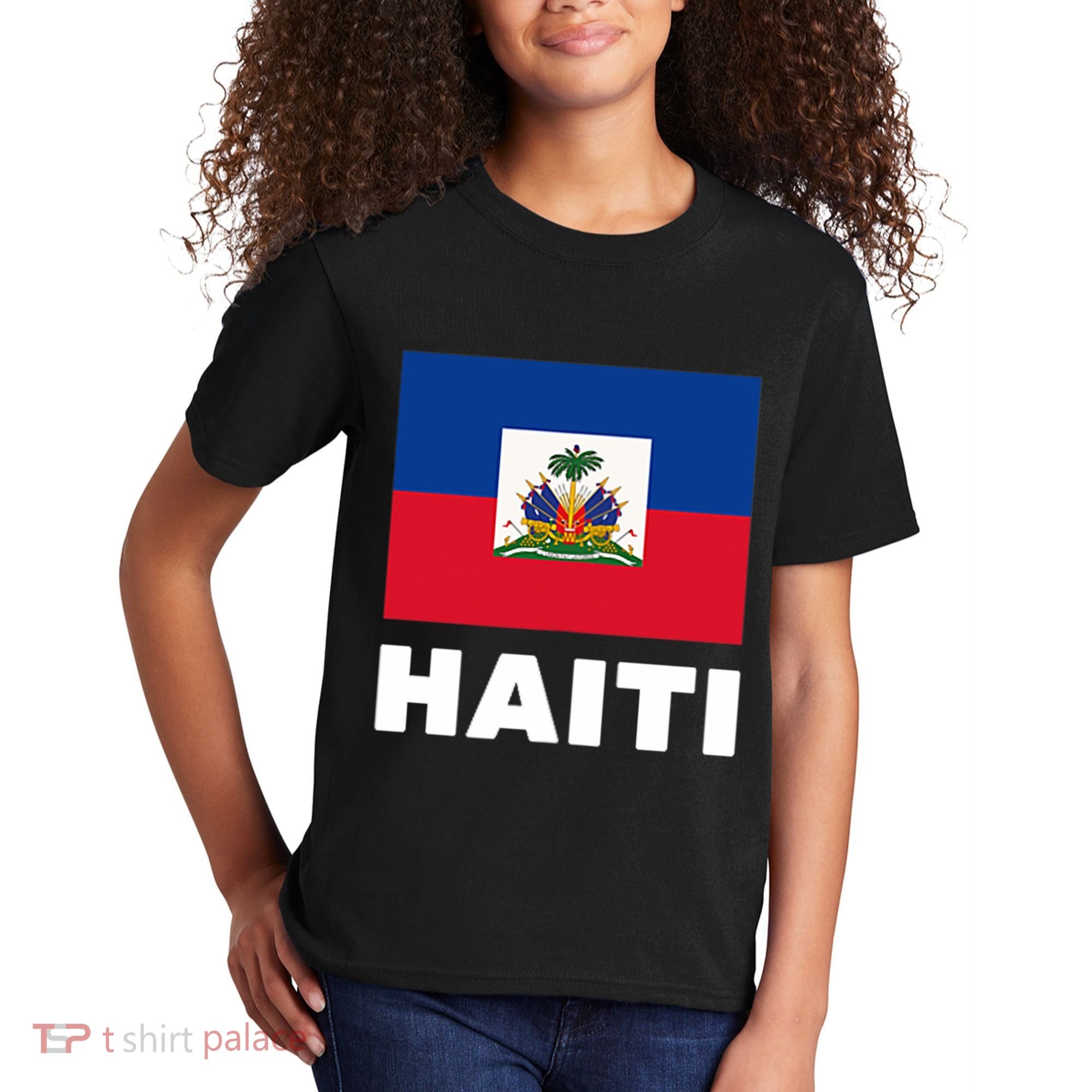 Haitian Flag Day Cool Haiti Flag Pride Kids T-Shirt