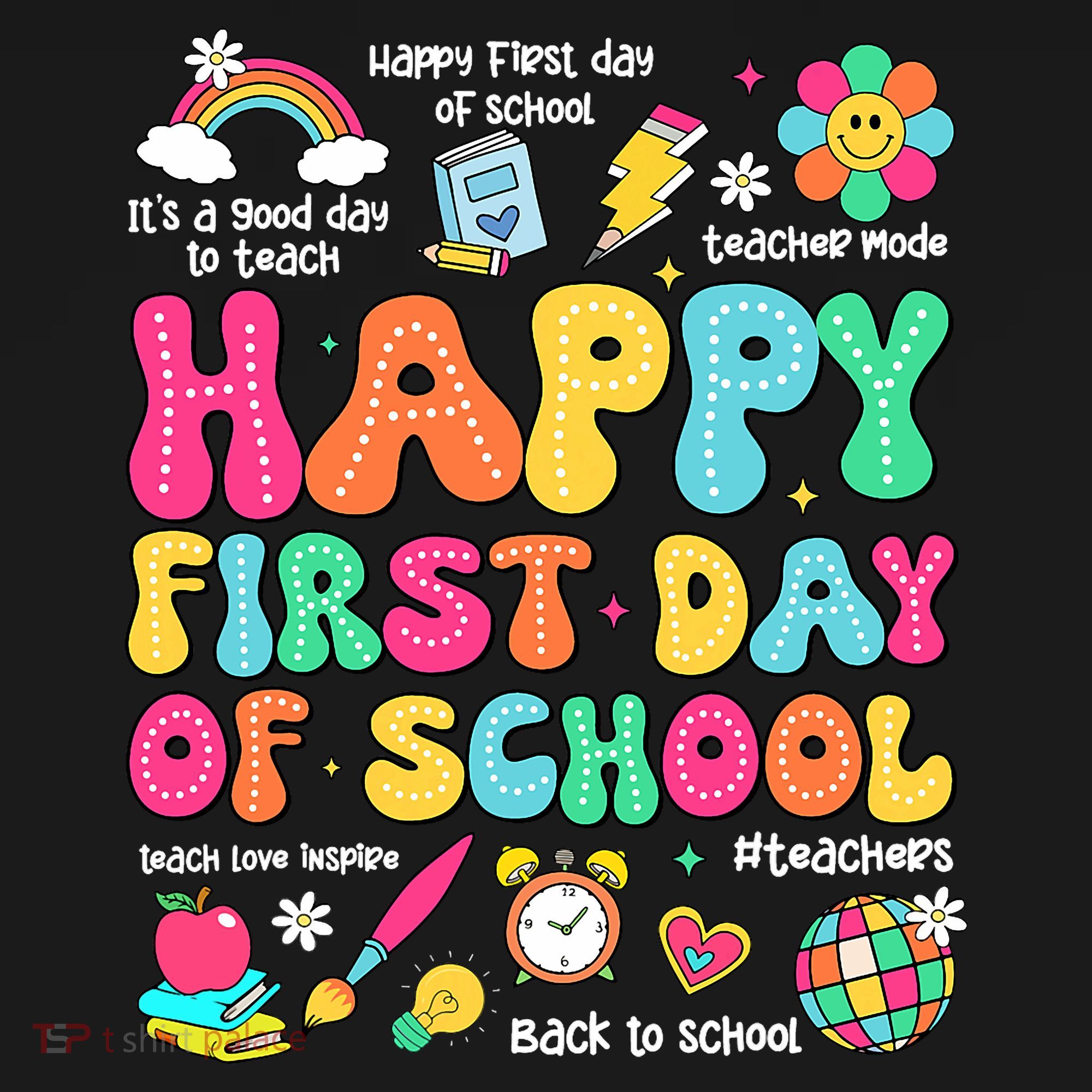 Happy First Day Of School Teacher 1st Back To School Women's Hoodie