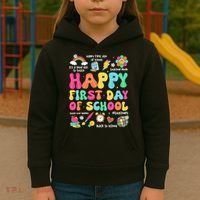 Happy First Day Of School Teacher 1st Back To School Kids Hoodie thumb 3