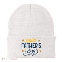 Happy Fathers Day Celebration Gift Beanie thumb 0