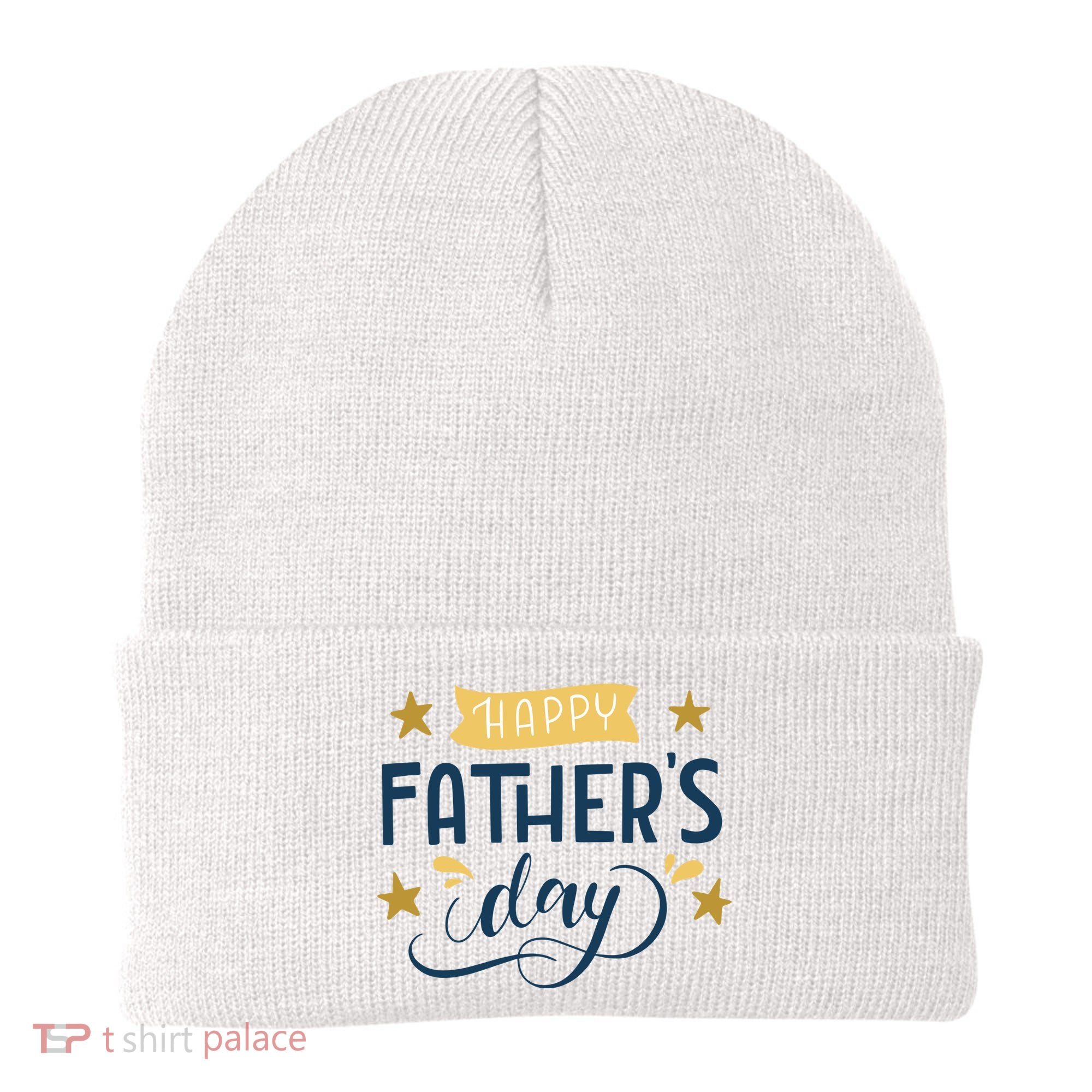 Happy Fathers Day Celebration Gift Beanie