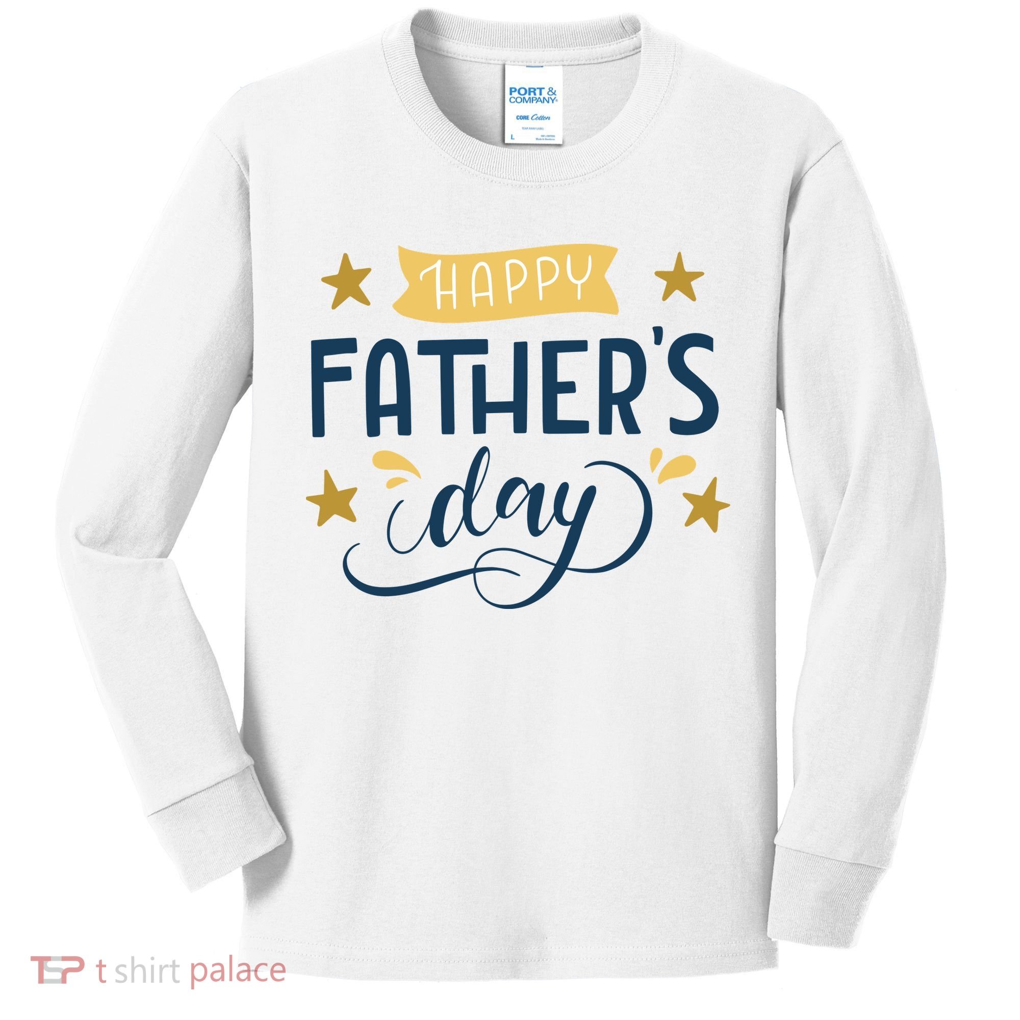 Happy Fathers Day Celebration Gift Kids Long Sleeve Shirt