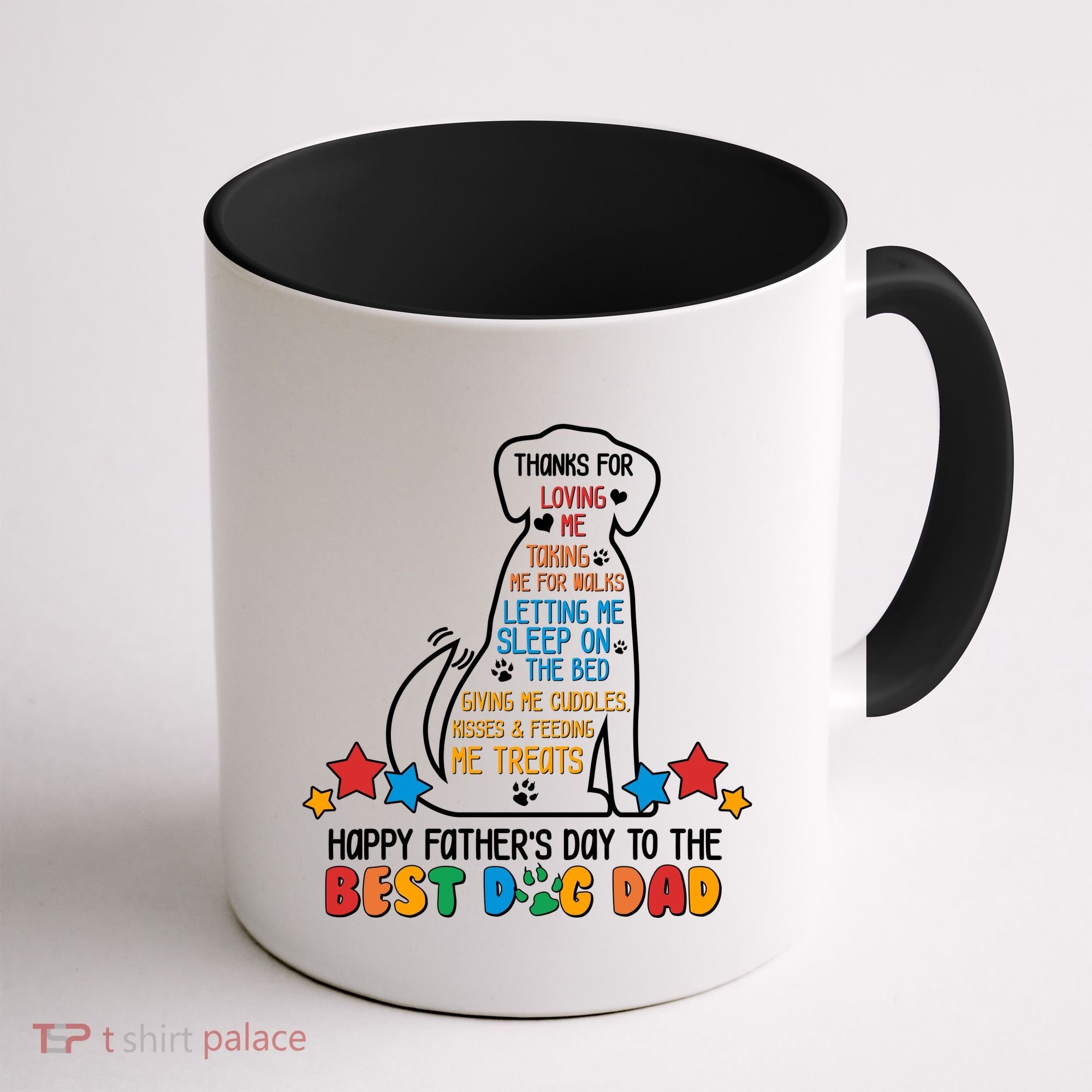 Happy Father's Dad To The Best Dog Dad Coffee Mug
