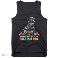 Happy Father's Dad To The Best Dog Dad Tank Top thumb 0