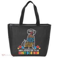 Happy Father's Dad To The Best Dog Dad Tote Bag thumb 0