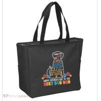 Happy Father's Dad To The Best Dog Dad Tote Bag thumb 2