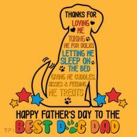 Happy Father's Dad To The Best Dog Dad Hoodie thumb 2