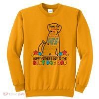 Happy Father's Dad To The Best Dog Dad Sweatshirt thumb 0