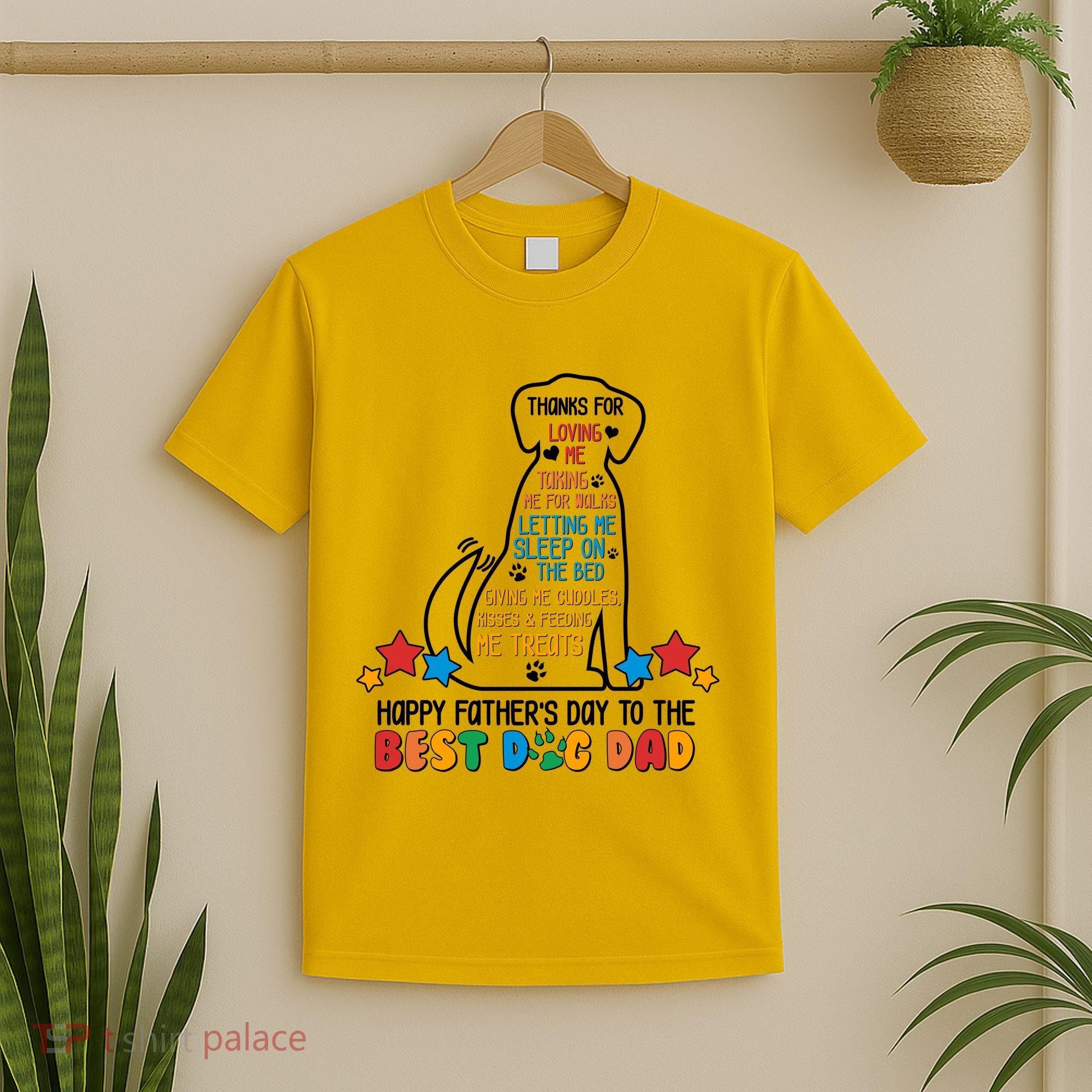 Happy Father's Dad To The Best Dog Dad T-Shirt