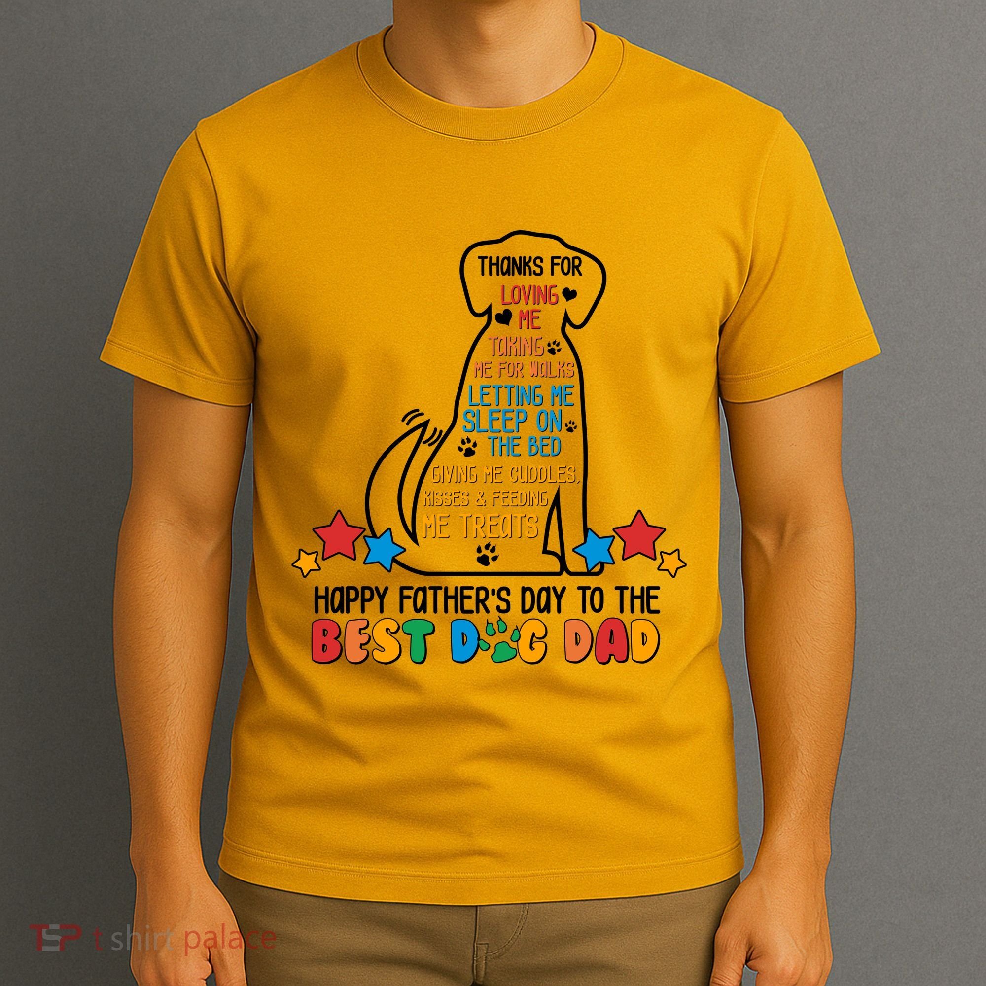 Happy Father's Dad To The Best Dog Dad T-Shirt