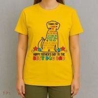 Happy Father's Dad To The Best Dog Dad T-Shirt thumb 4