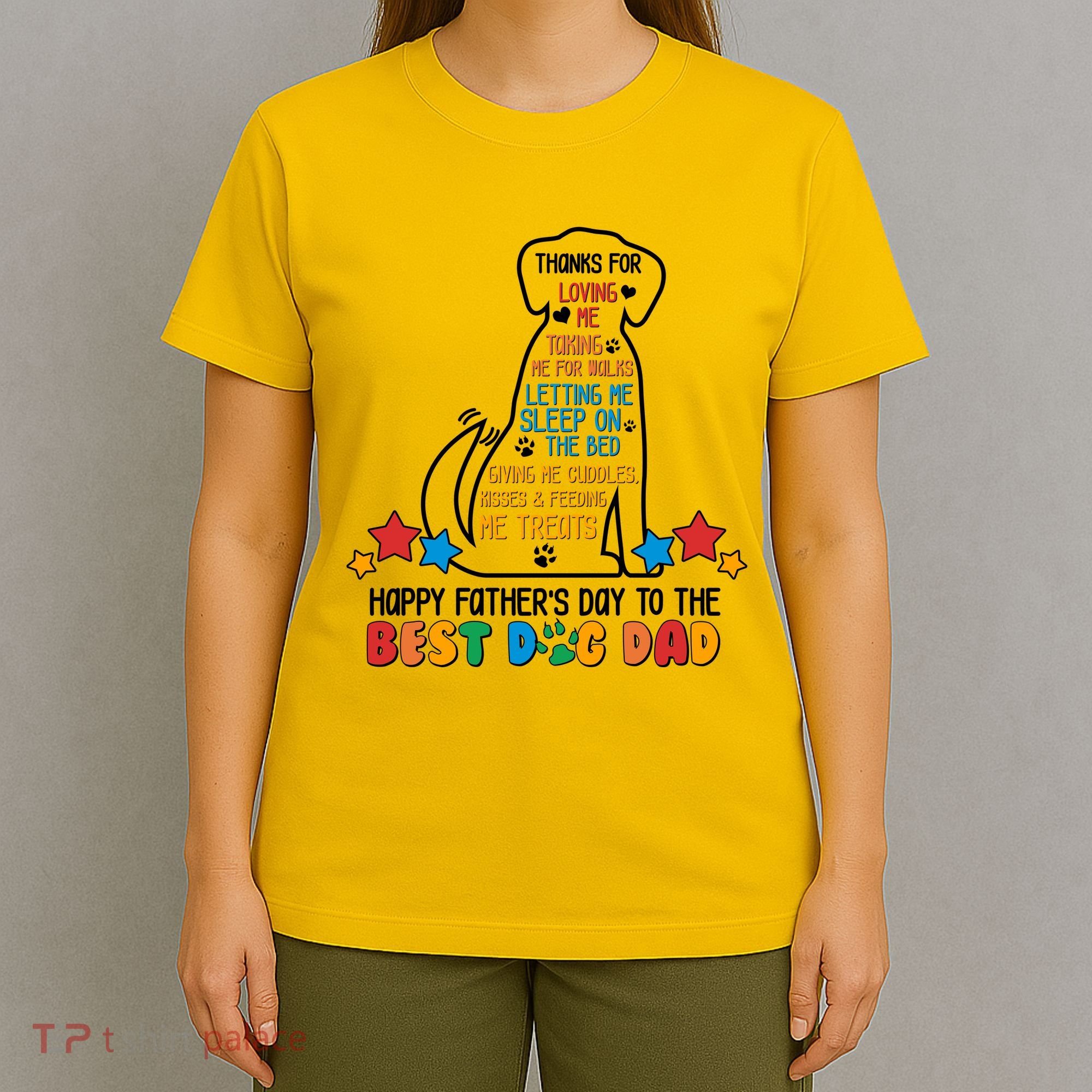 Happy Father's Dad To The Best Dog Dad T-Shirt