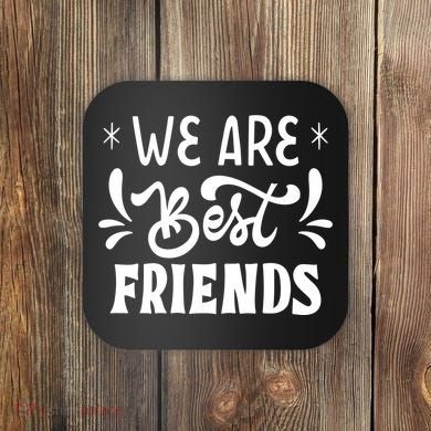 Happy Friendship Day Celebration Graphic Coaster