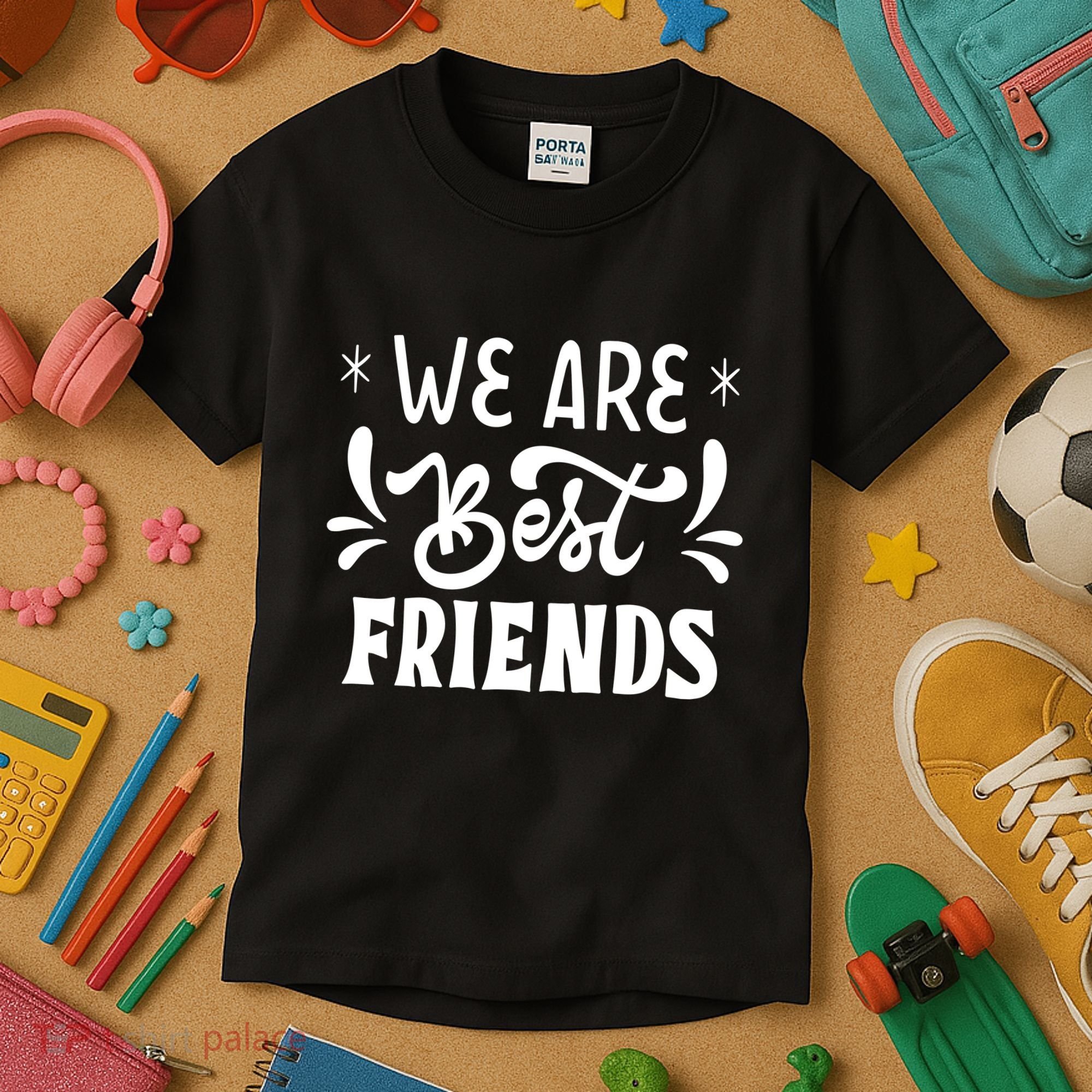 Happy Friendship Day Celebration Graphic Kids T-Shirt