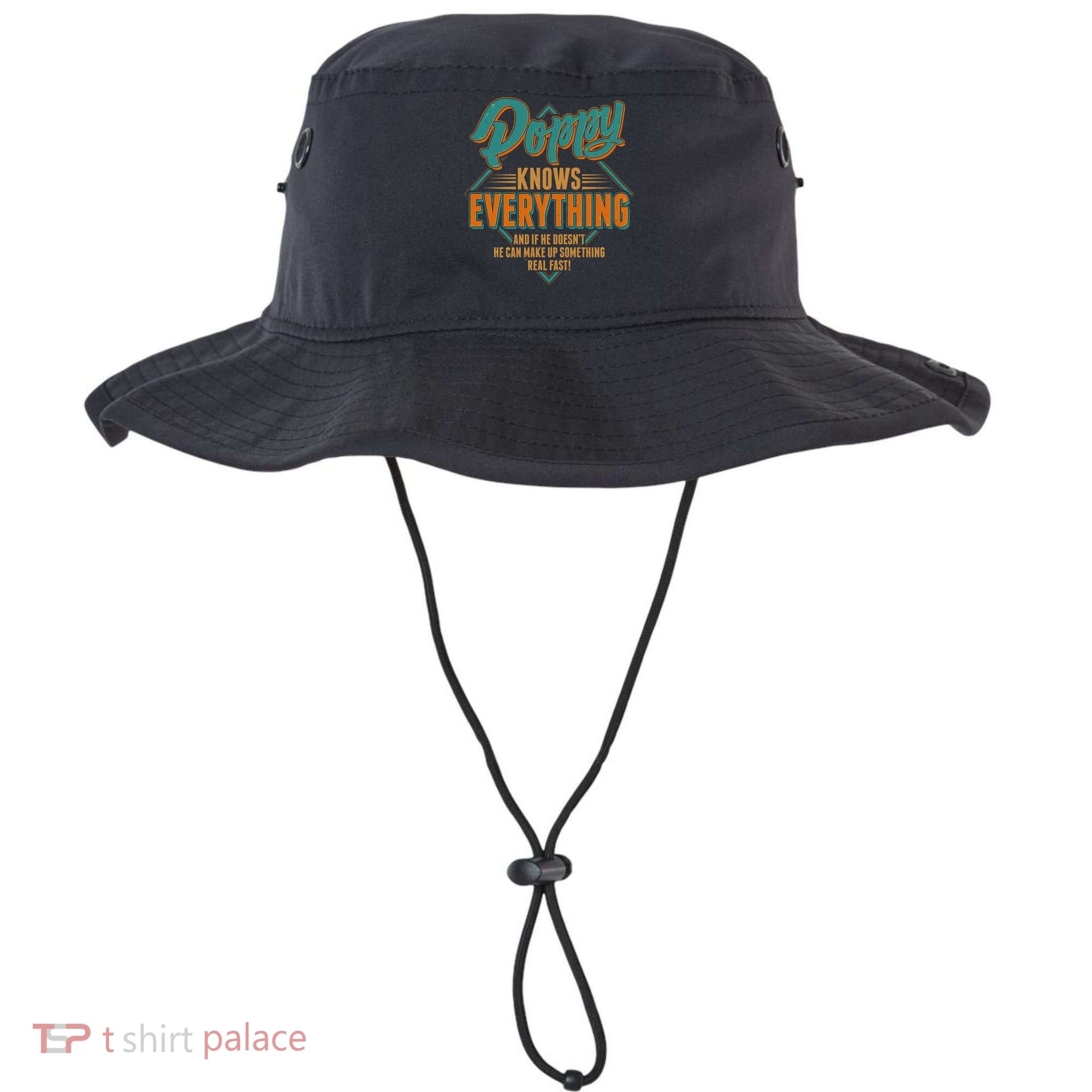 Happy Fathers Day Poppy Knows Everything Bucket Hat