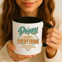 Happy Fathers Day Poppy Knows Everything Coffee Mug thumb 3
