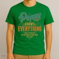 Happy Fathers Day Poppy Knows Everything T-Shirt thumb 3