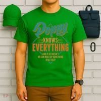 Happy Fathers Day Poppy Knows Everything T-Shirt thumb 6
