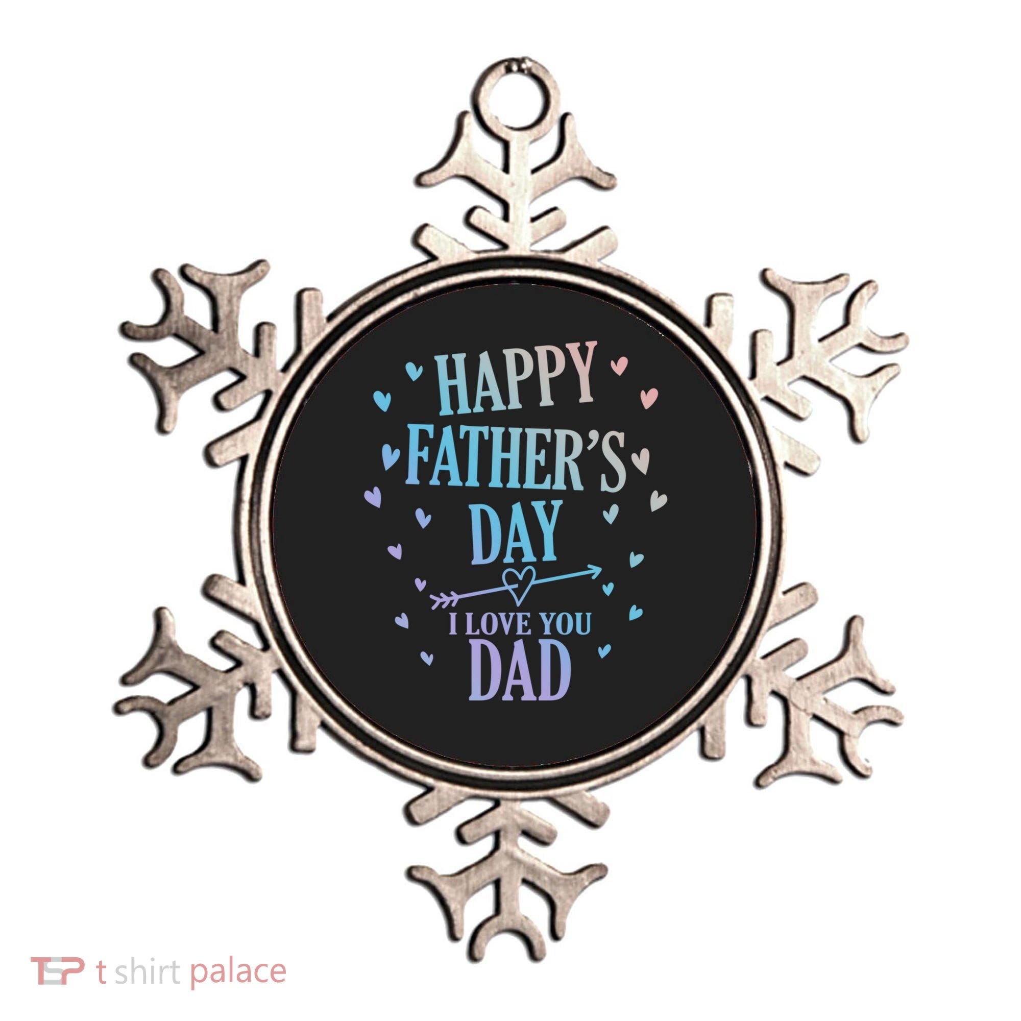 Happy Fathers Day I Love You Dad Papa Gift Ornament