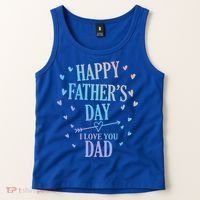 Happy Fathers Day I Love You Dad Papa Gift Tank Top thumb 2