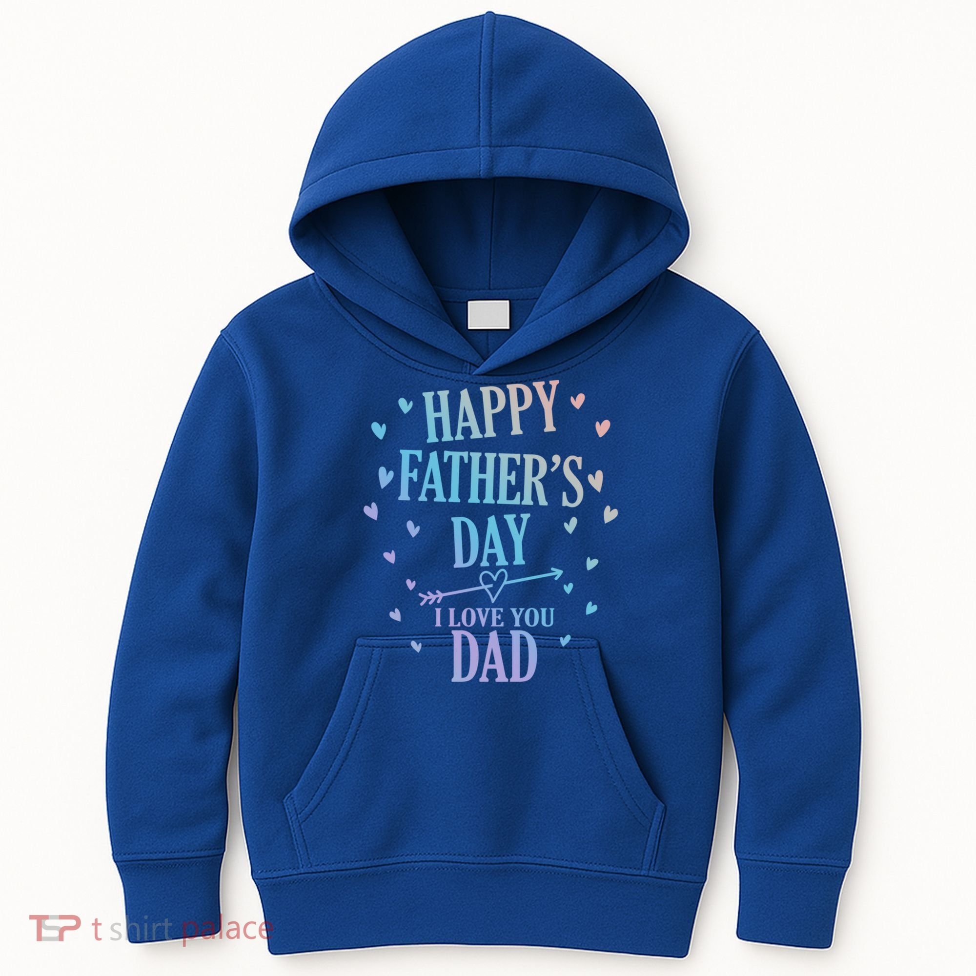 Happy Fathers Day I Love You Dad Papa Gift Kids Hoodie