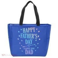 Happy Fathers Day I Love You Dad Papa Gift Tote Bag thumb 0