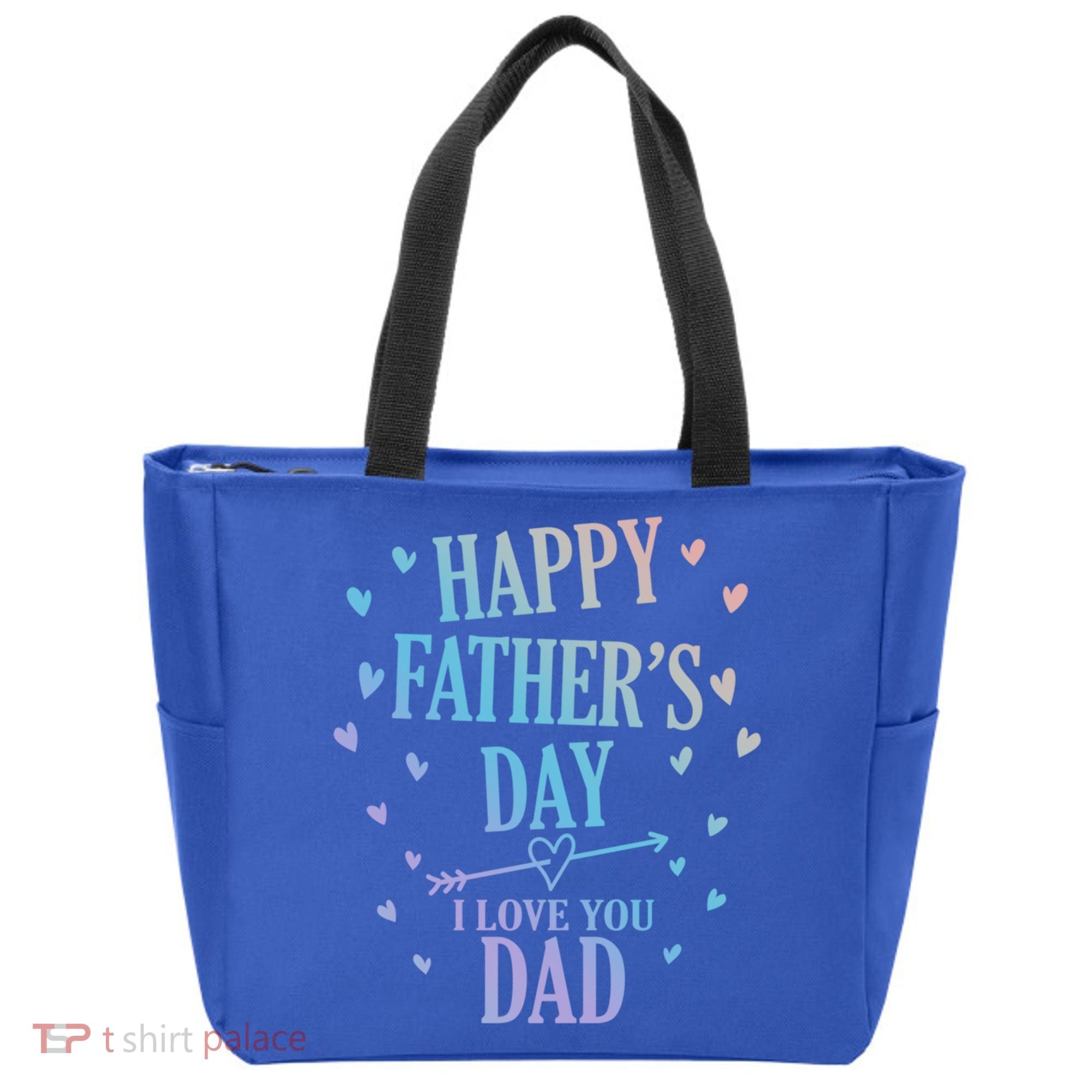 Happy Fathers Day I Love You Dad Papa Gift Tote Bag