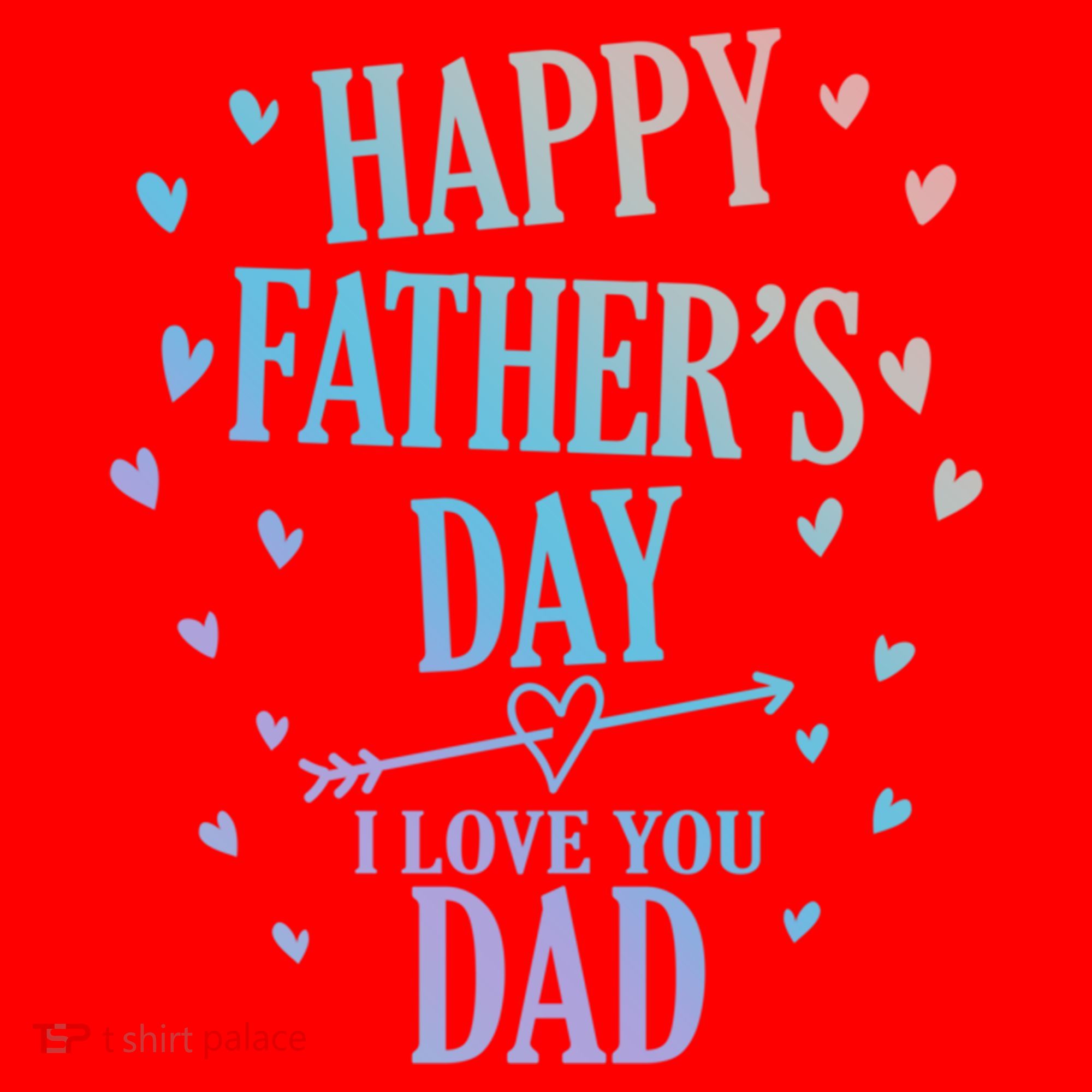 Happy Fathers Day I Love You Dad Papa Gift Santa Hat