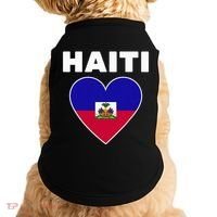 Haitian Flag Day Cool Haiti Flag Heart Pride Doggie Tank thumb 0