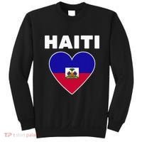 Haitian Flag Day Cool Haiti Flag Heart Pride Sweatshirt thumb 0